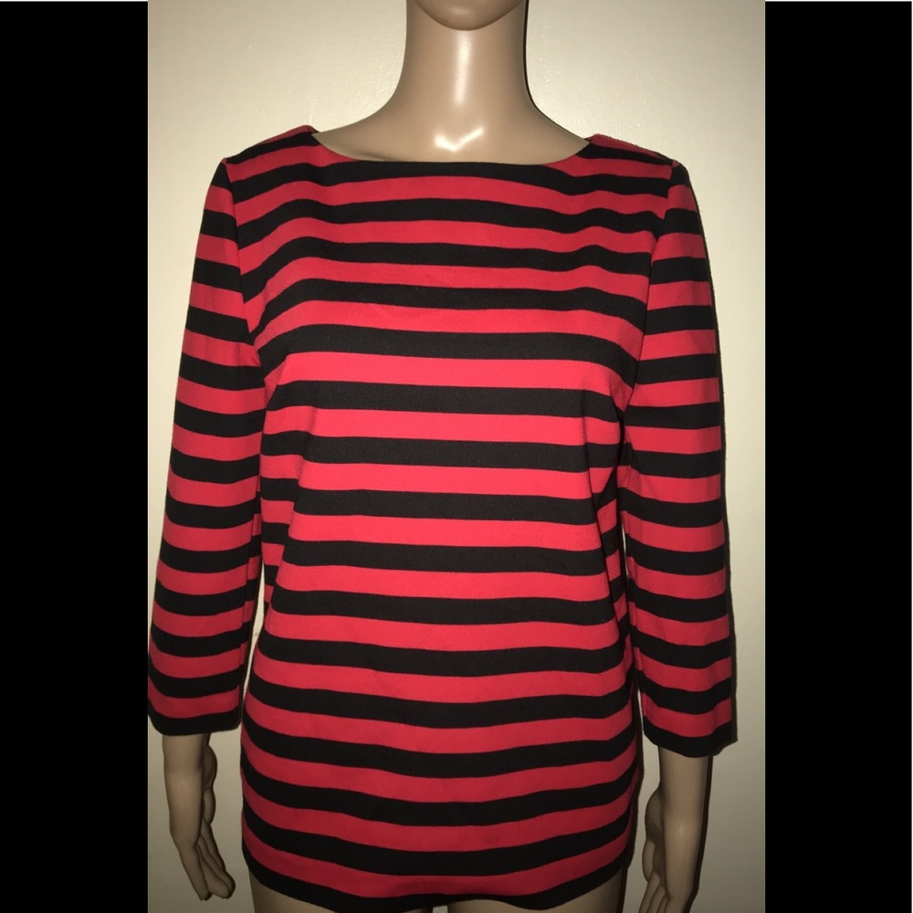Micheal Kors stripe blue and red top